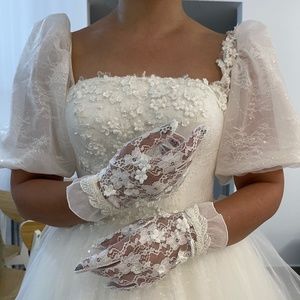 White wedding dress